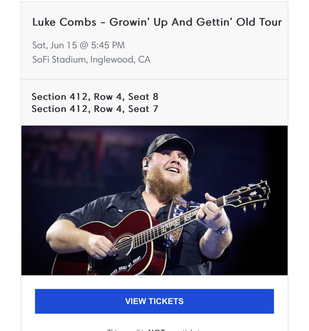 Luke Combs Tickets 