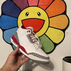 Jordan 3 Cardinal red