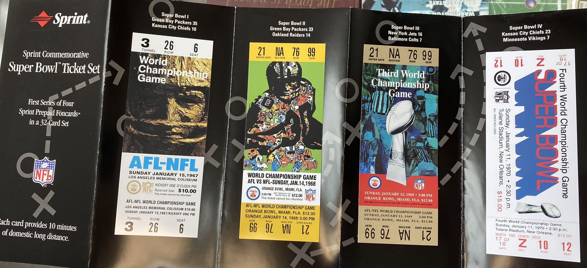 Super Bowl AT&T Tickets 1990’s