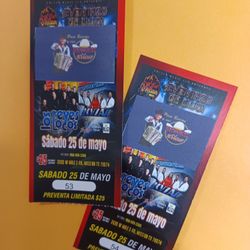 Tengo 2 BOLETOS para este Sabado 25 De Mayo en El Volcan Music Hall