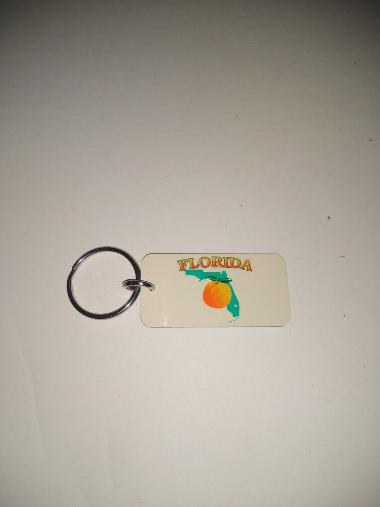 Florida Orange Keychain