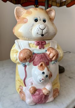 Cat and Kitten Cookie Jar