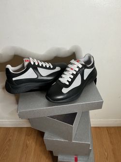 Black and grey Prada Americas cups Size 8