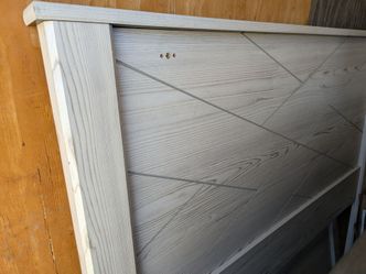 Queen Bed Frame with 6 Drawer dresser & Mirror.