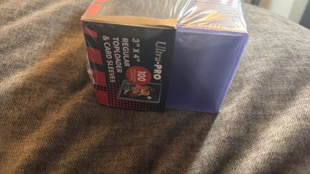 Trading Card Toploaders and Sleeves 100 Pack