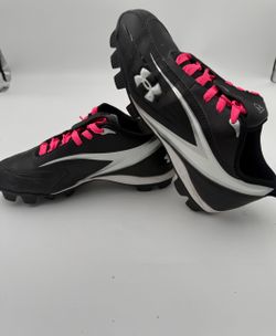Under Armour Glyde III RM Softball Cleats Black Pink Women’s 10 1210487-011