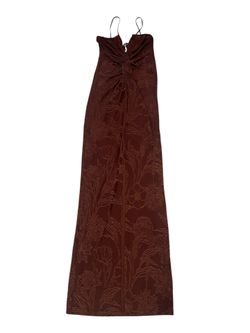 Mango Brown Floral Maxi Dress