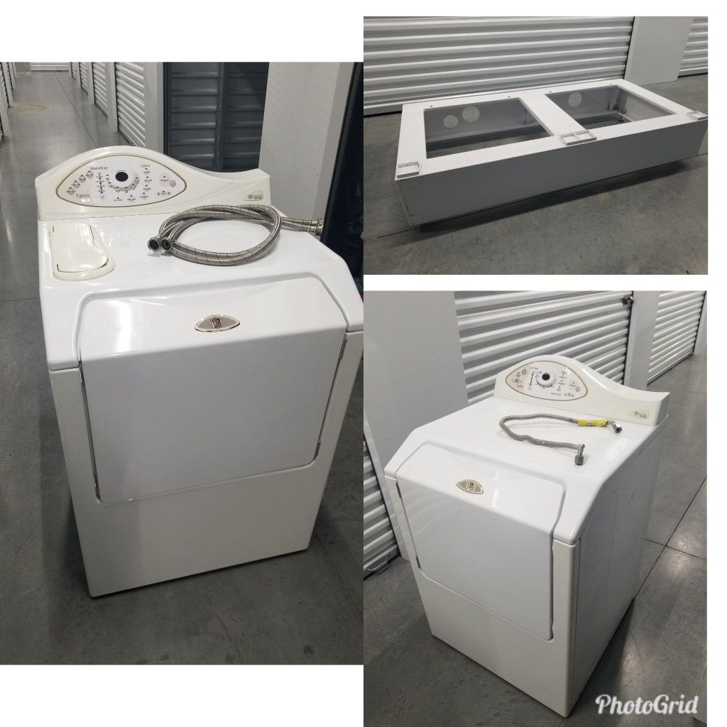 Washer, Dryer, and Stand/riser, Maytag Neptune