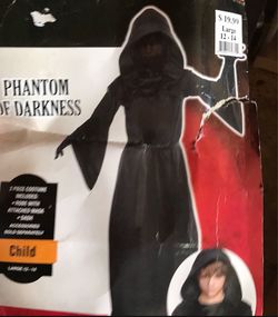 Phantom of Darkness Child Halloween Costume Large 12-14