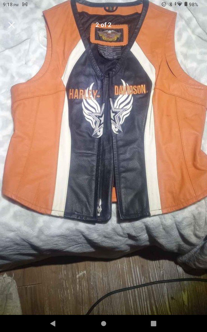 Woman's Small Size Harley Davidson Leather Jacket