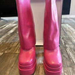 Azalea Wang Pink Boots