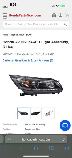 Honda accord 2015 light