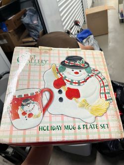 Christmas Plate and Mug