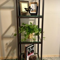Metal And Glass Etagere 