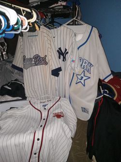 3 Jersey's are New York, and Chicago Bulls Jersey