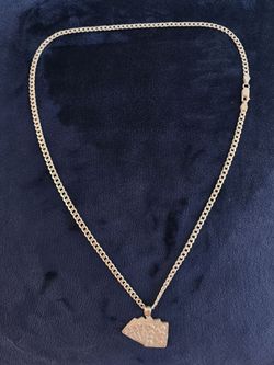 .925 Sterling Silver Cuban chain set