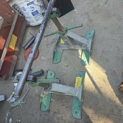 Greenlee Telescoping Reel Stands Cable Wire Spool Holder Set Heavy Duty