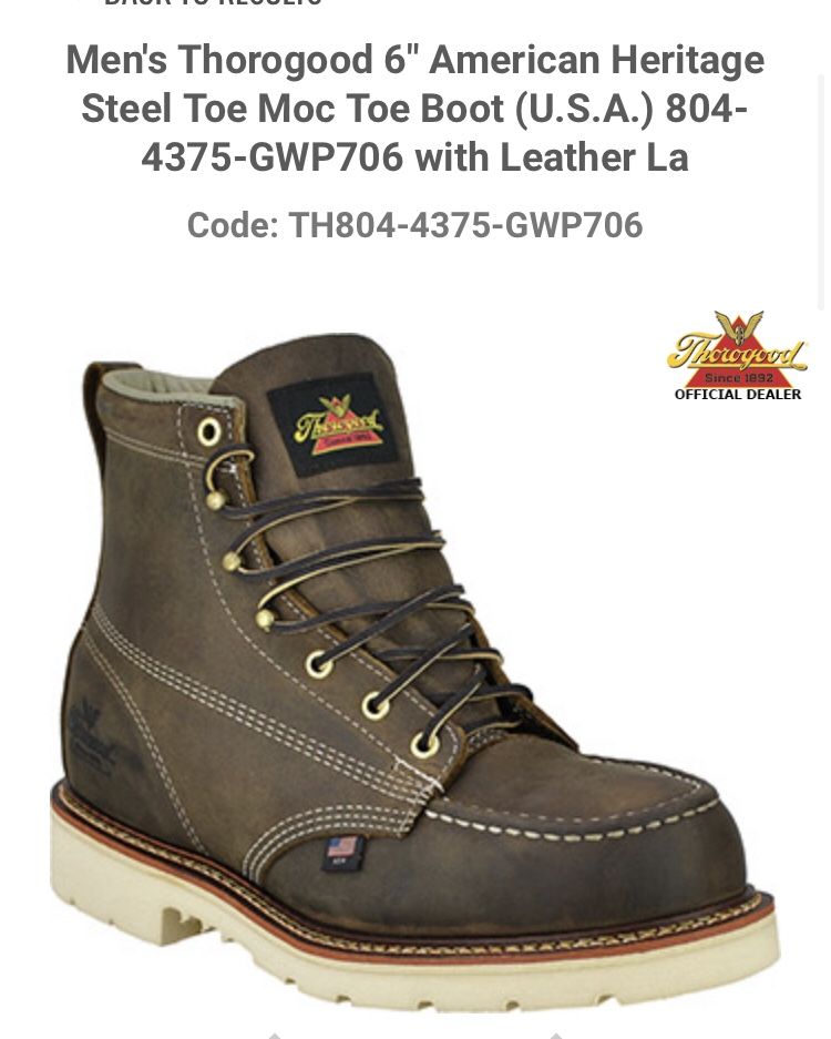 Thorogood Boots Size 10