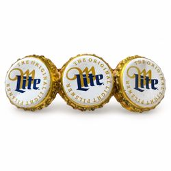 Miller Lite Bottle Cap Hair Barrette – Upcycled Beer Hair Clip - Handmade