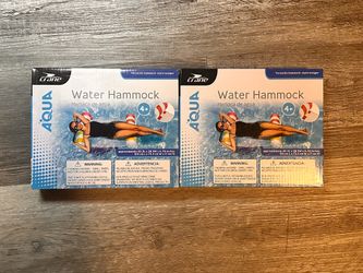 Crane Water Hammock Aqua Inflatable Pool Float Hammock-Style Lounger - Set of 2