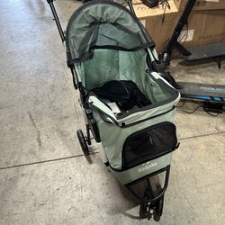 Wedyvko Dog Stroller, Pet Stroller for Small Dogs Cats, with Adjustable Canopy, Basket and Cup Holder, Dog Poop Bags & Dispenser, 360° Swivel Wheels &