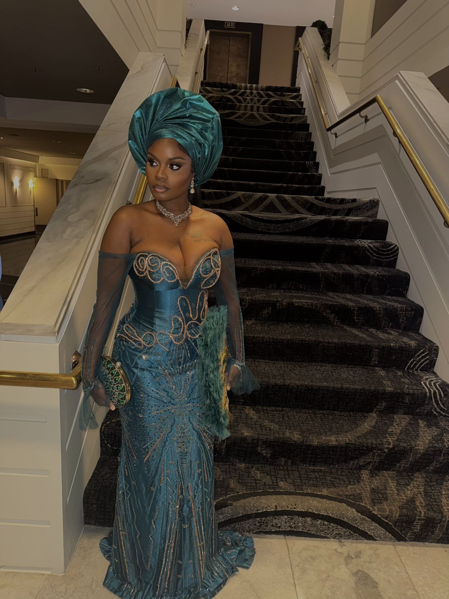 Teal Prom Dress