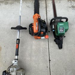 ,Echo Gas Weed Wacker, Echo Gas Blower, Gas Hedge Trimmer. 
