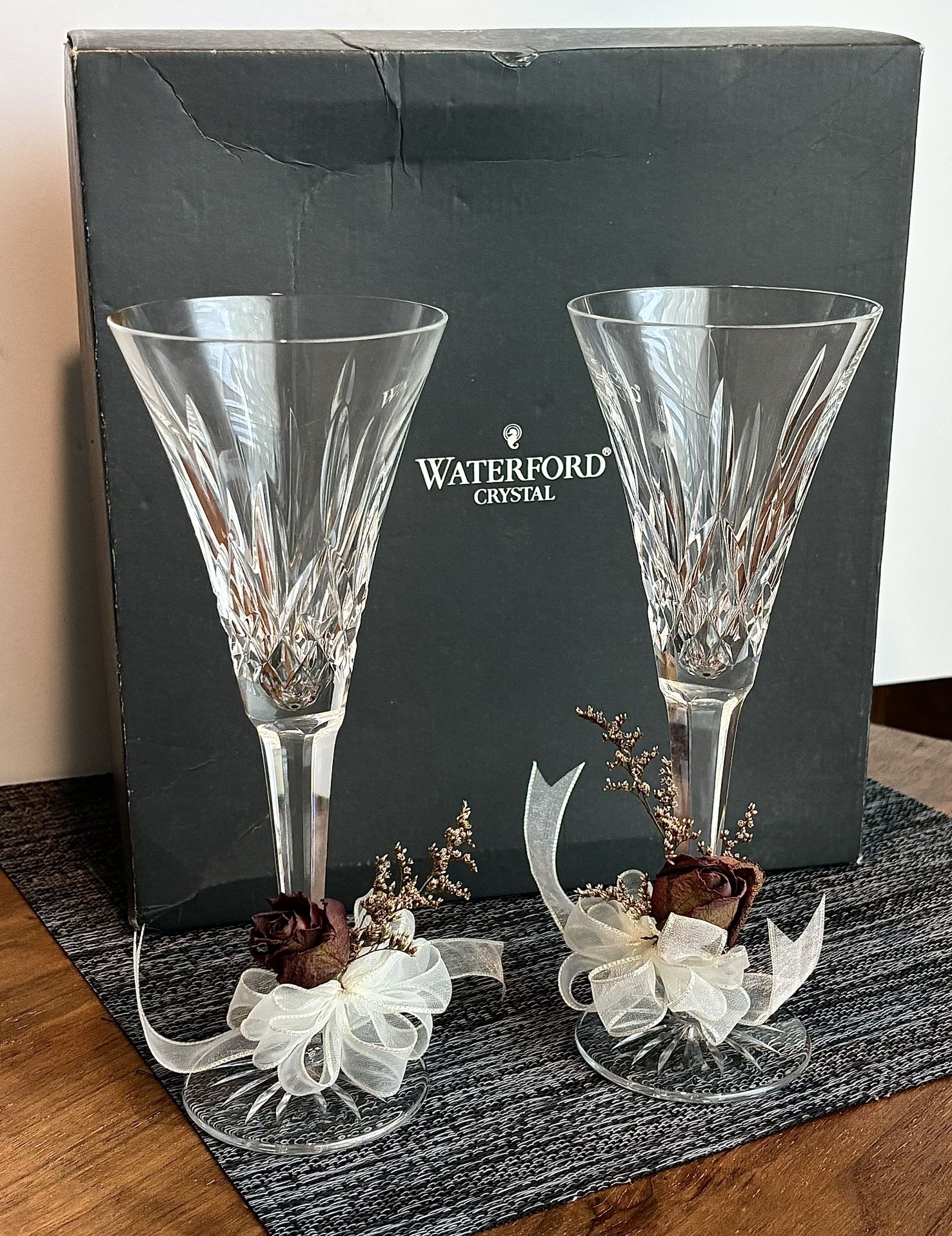 Waterford LISMORE TOASTING FLUTE, 5.5OZ, SET OF 2