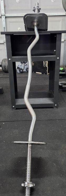 Ironmaster Dumbbell Stand and Curl Bar