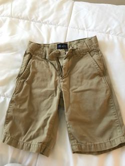 Boys khaki shorts size 7s