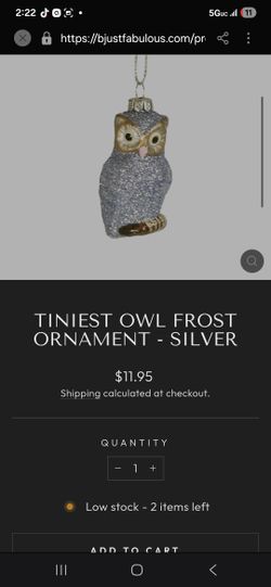 Ornament /esfera/ Navidad / Christmas /owl / Buo