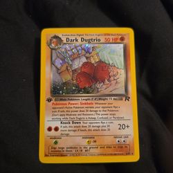 Team Rocket Dark Dugtrio #6 - 1st Edition
