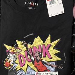 Dunk comic Jordan tshirt men’s large