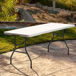 Picnic Table Folding, 6ft Camping, Plastifor Party Event,White, NEW 
