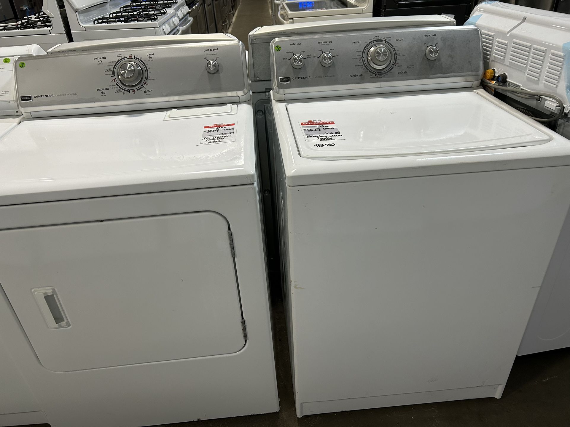Top Load Washer Dryer Set - Electric - Preowned