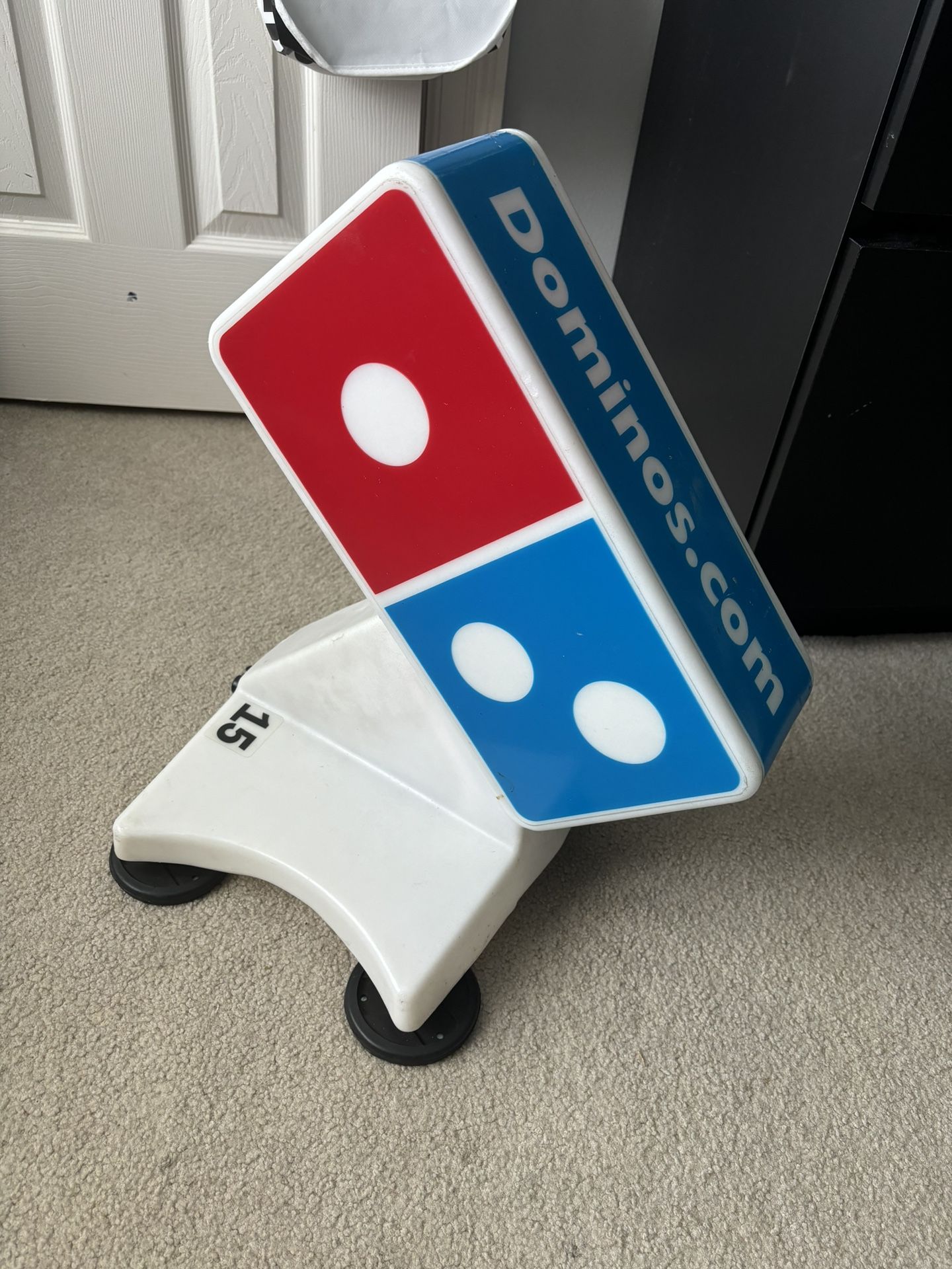 Dominos Pizza Delivery Logo Light Car Topper Magnetic W/ Base