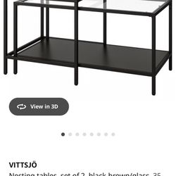 Black Nesting Coffee Table