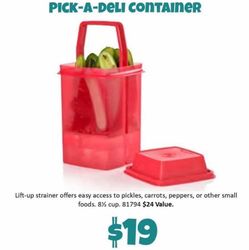 Dill pickle container