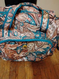 Paisley print travel bag
