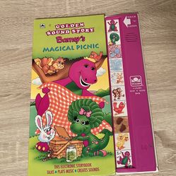 Vintage 1993 Barney's Magical Picnic Electronic Book
