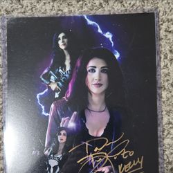 Evil Dead Dana Delorenzo Kelly Maxwell Signed Print