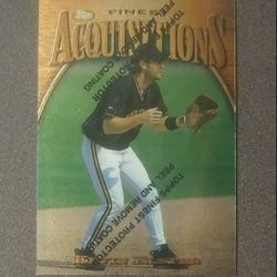1997 Topps Finest Kevin Elster Pittsburgh Pirates #225 Chromium Baseball Card Vintage Collectible Sports MLB