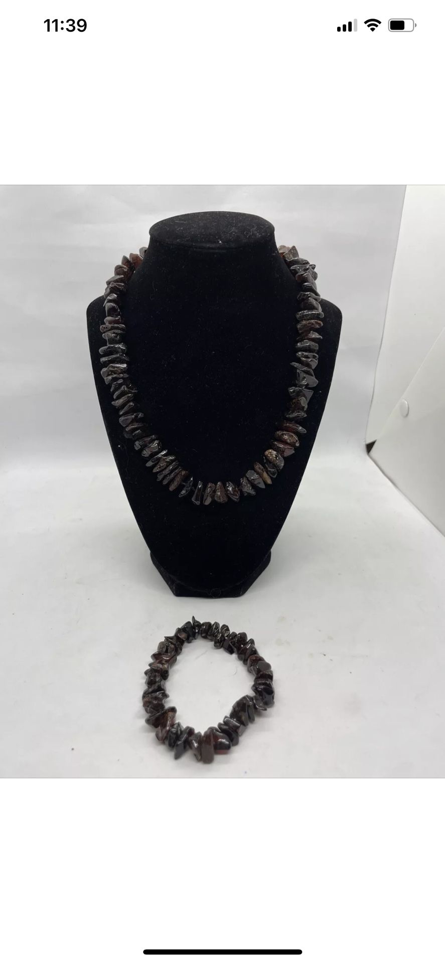 VNTG Natural Baultic amber necklace and Bracelet 56gr.