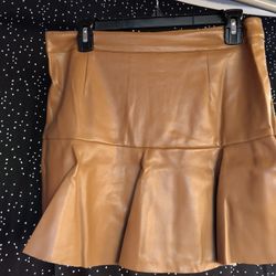 Short Falda De Cuero