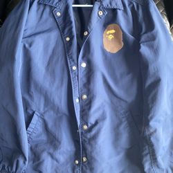 Navy Blue Bape Jacket 