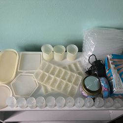 Various Resin Molds, Pipettes, Popsicle Sticks, Pottery Wheel