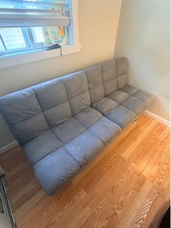 Gray Convertible Futon Sofa Bed