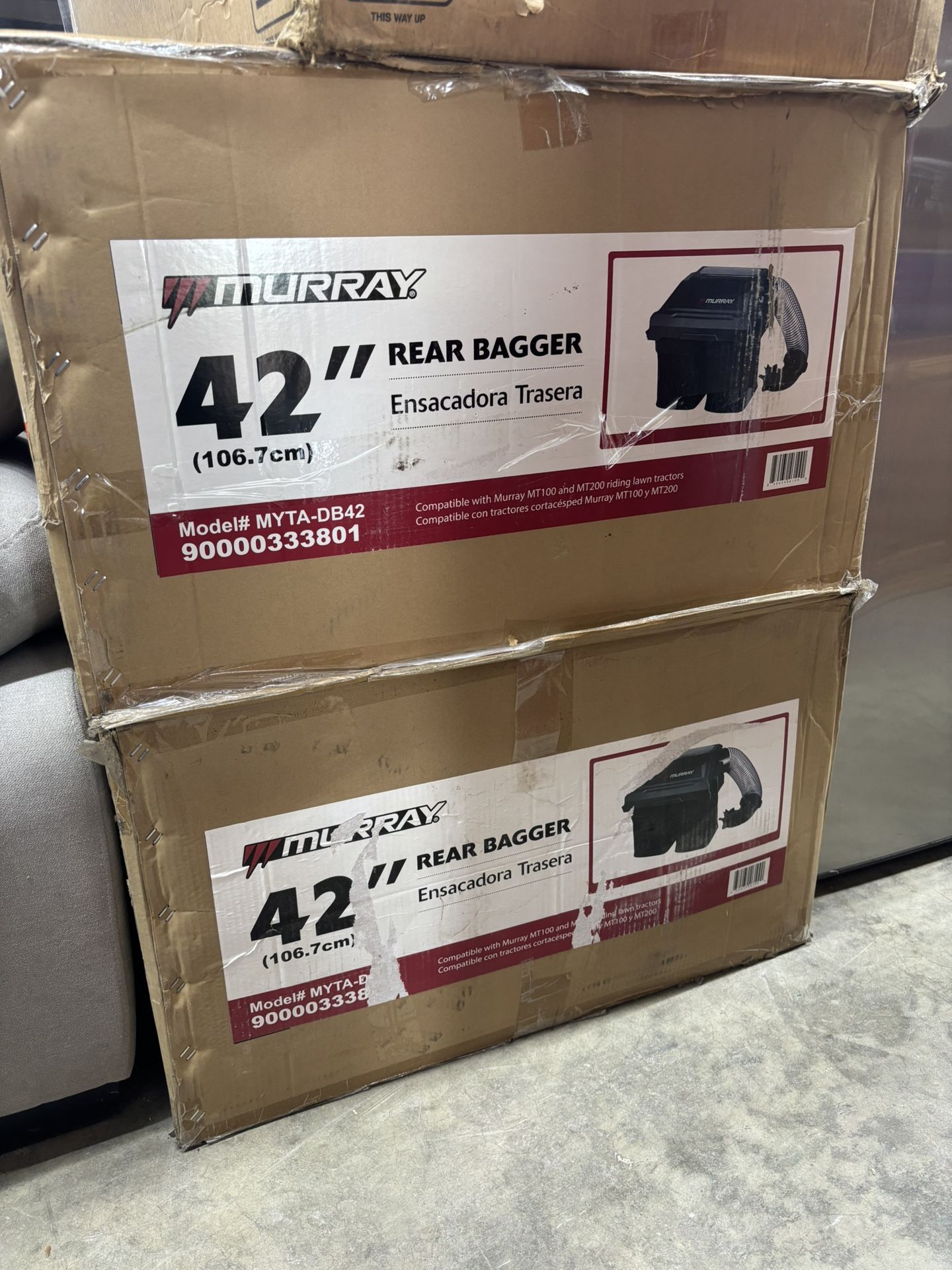 Murray Double Bagger for Riding Tractors with 42 in. Deck (Produced After 2022) $300 each box