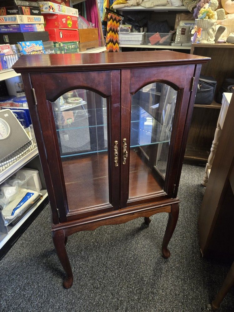 Small Vintage Display Cabinet