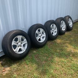 (5) Jeep Tires And Wheels 17 Inch Michelin LTX